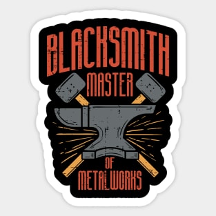 Blacksmith Master of Metalworks Sticker